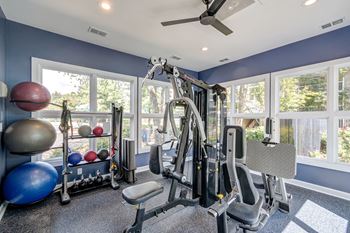 Well-equipped fitness center